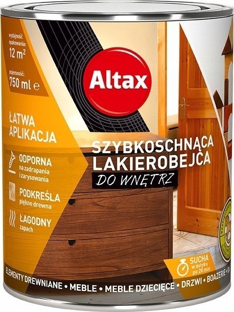 Lakierobejca szybkoschnąca Altax brąz 0,75l