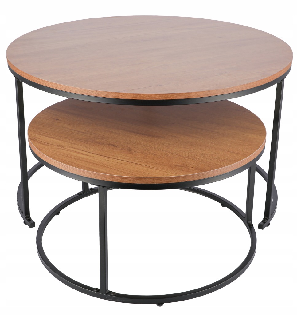 STOLIK kawowy BRĄZOWY duży ława stół ZESTAW salon