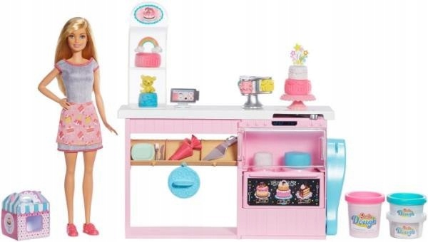 Barbie Pracownia wypieków + lalka GFP59 p3 MATTEL