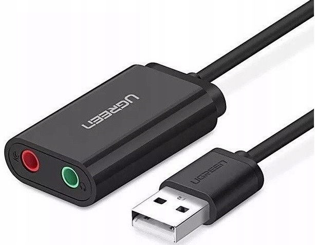 ZEWNĘTRZNA KARTA DŹWIĘKOWA USB UGREEN 30724 15CM