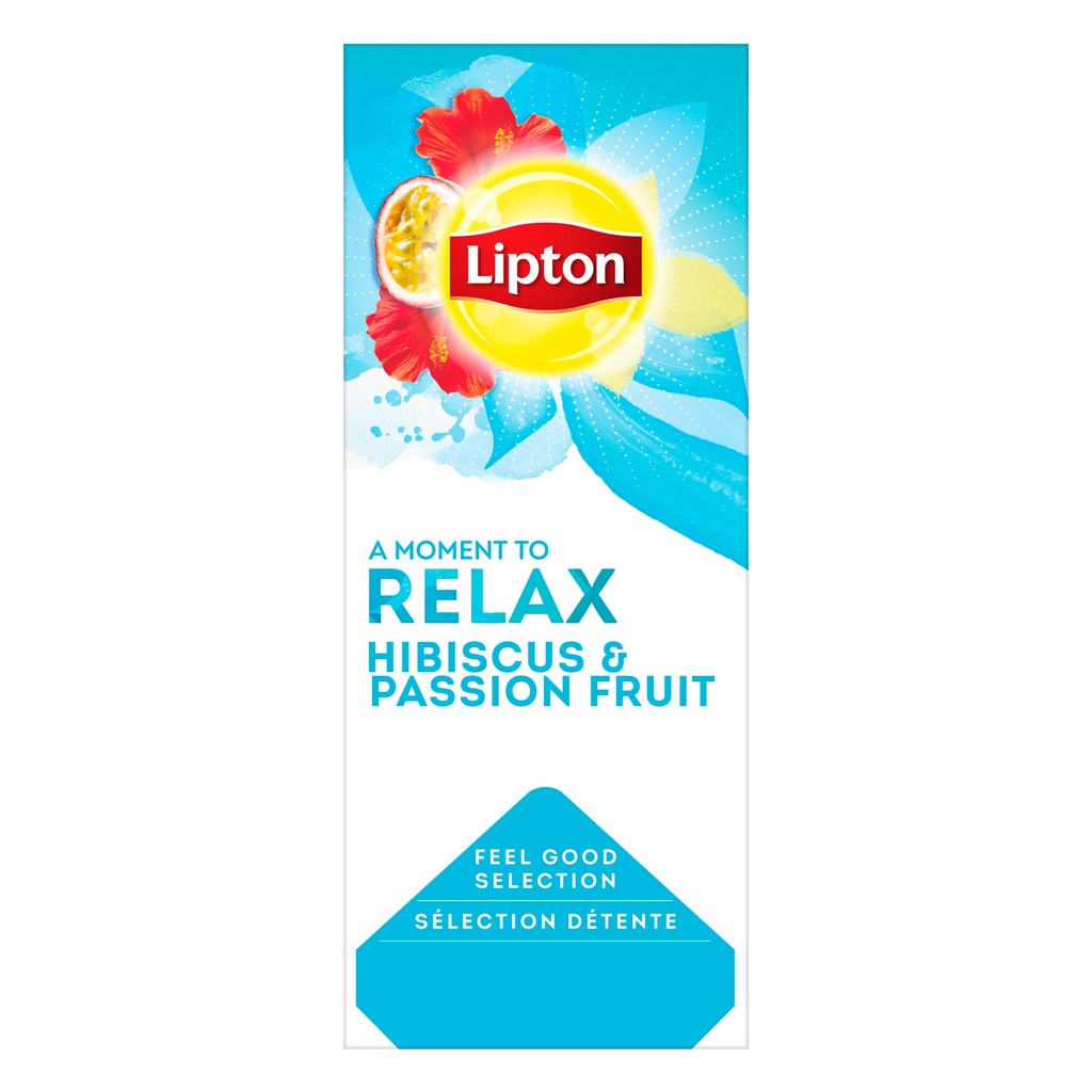 Herbata LIPTON Relax Hibiscus Passion Fruit 25 kop