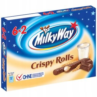 Milky Way Crispy Rolls rurki waflowe krem mleczny
