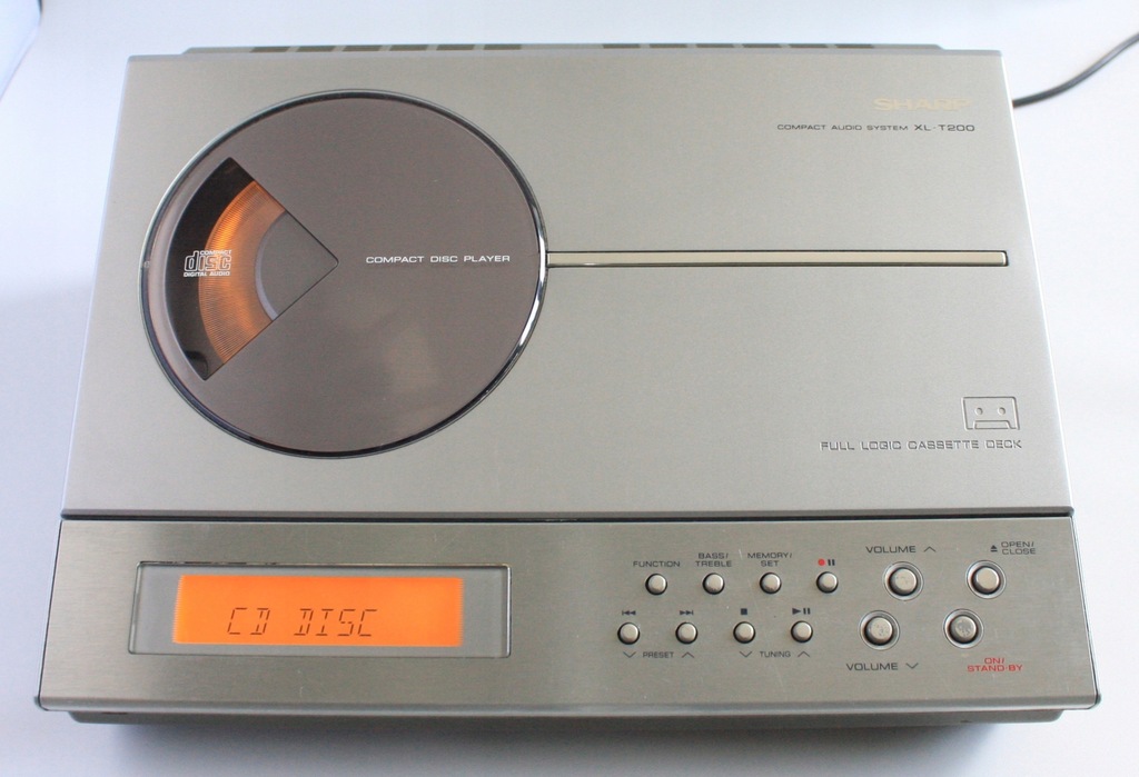 Sharp Compact Audio System Model XL T200 vintage 7818021475