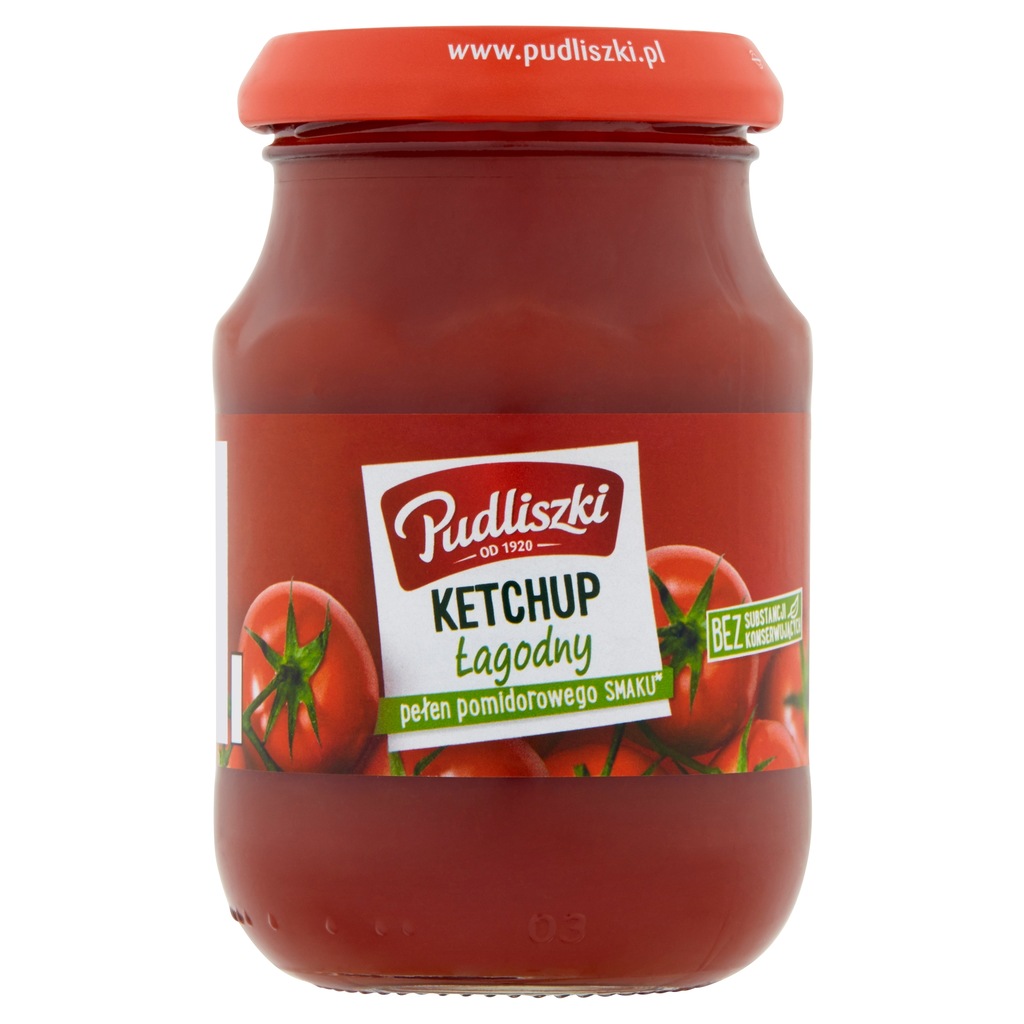 Ketchup łagodny POMIDOROWY Pudliszki 312,5 g