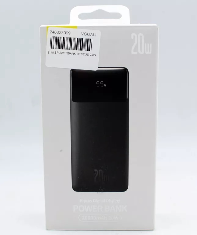 Powerbank Baseus 20000 mAh czarny