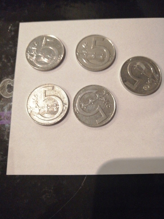 Czechosłowacja zestaw monet 5 Kcs