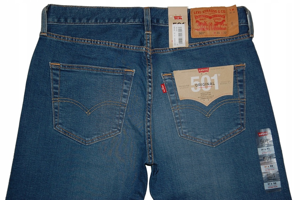 LEVIS 501 31/32 W31 L32 spodnie 3004 pas 82 cm