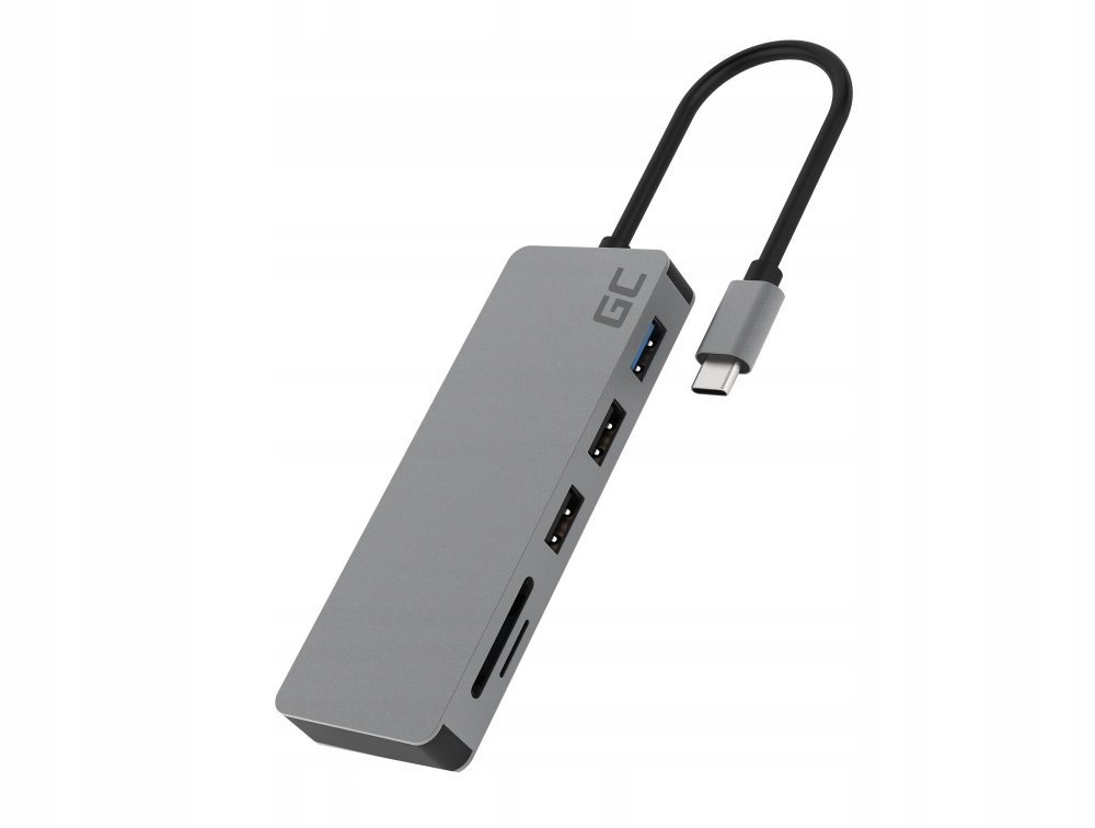 Купить Адаптер-концентратор Green Cell GC USB-C 7 в 1 USB HDMI SD PD: отзывы, фото, характеристики в интерне-магазине Aredi.ru