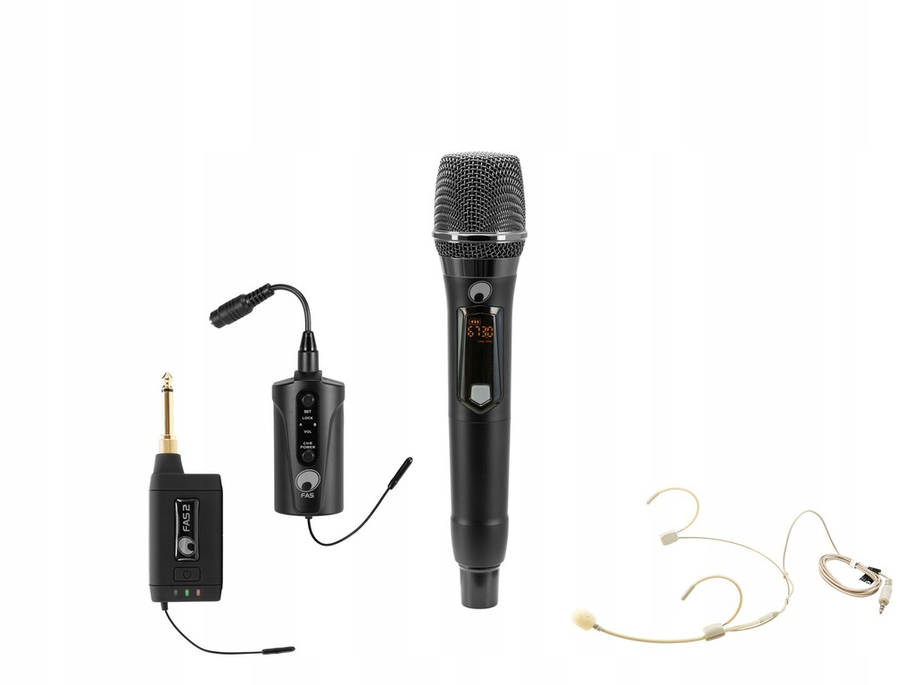 OMNITRONIC Set FAS TWO + Dyn. wireless microphone ...
