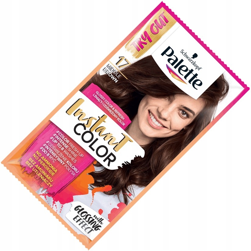 PALETTE INSTANT COLOR SZAMPONETKA 17 ŚREDNI BRĄZ