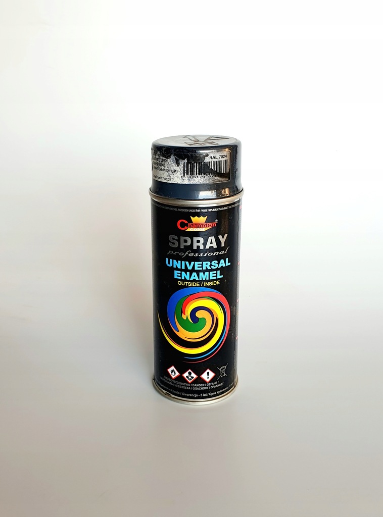 Lakier w sprayu Champion Color RAL 7024 400 ml USZKODZONE OPAKOWANIE