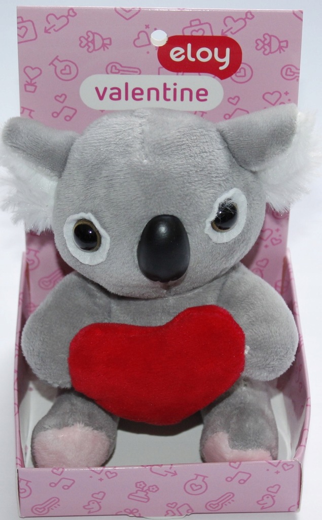 Eloy miś koala maskotka z serduszkiem 15 cm