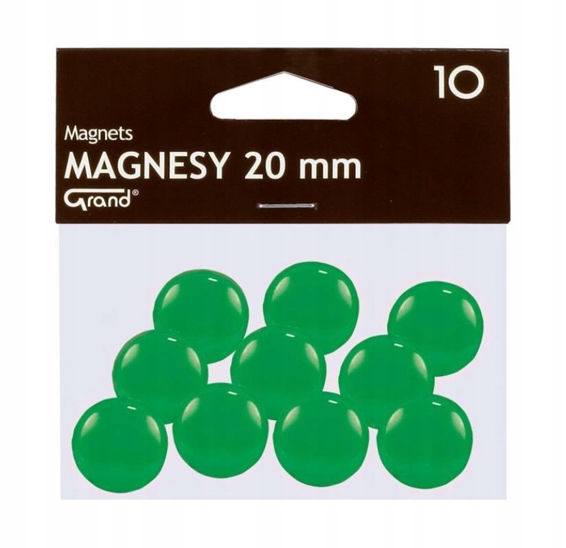 MAGNES 20MM ZIELONY 10SZT GRAND, GRAND