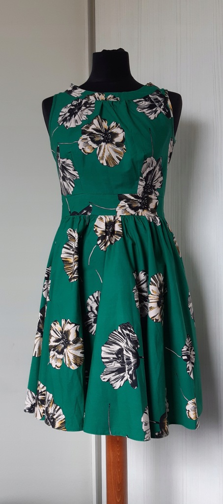 Sukienka, zielone maki, Dorothy Perkins, rozm.38