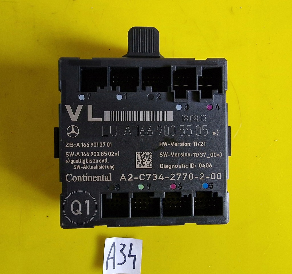 Télécommande Clé Pour Mercedes Classe A, B, C, E - 433Mhz, 3 Boutons, Pile CR2025