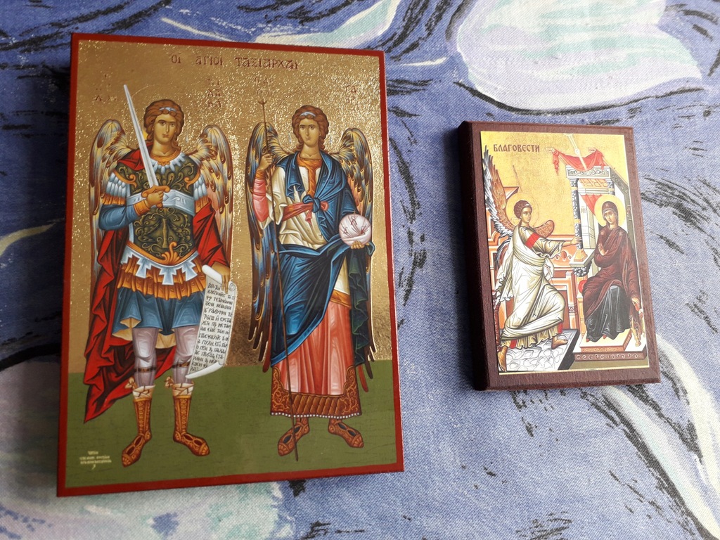 2 ikony Archanioł, anioły Serbia i Grecja Tanio!!!!!!
