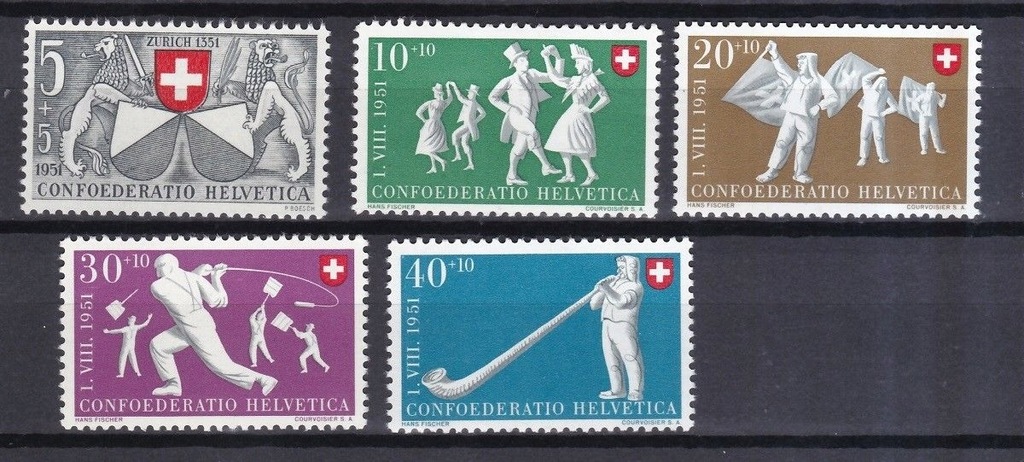 Szwajcaria 555-559 Pro Patria