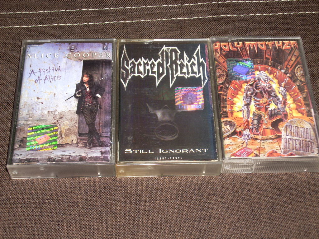 3 x MC ALICE COOPER SACRED REICH HOLY MOTHER