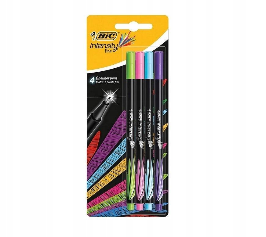 Cienkopisy 4 kolory Intensity fine mix fun BIC