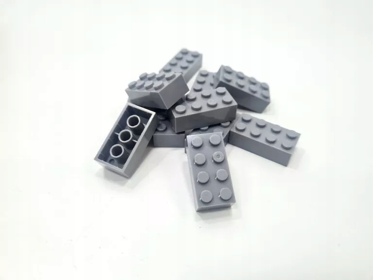 LEGO KLOCKI OK 500SZT SZARY 8PIN 2X4