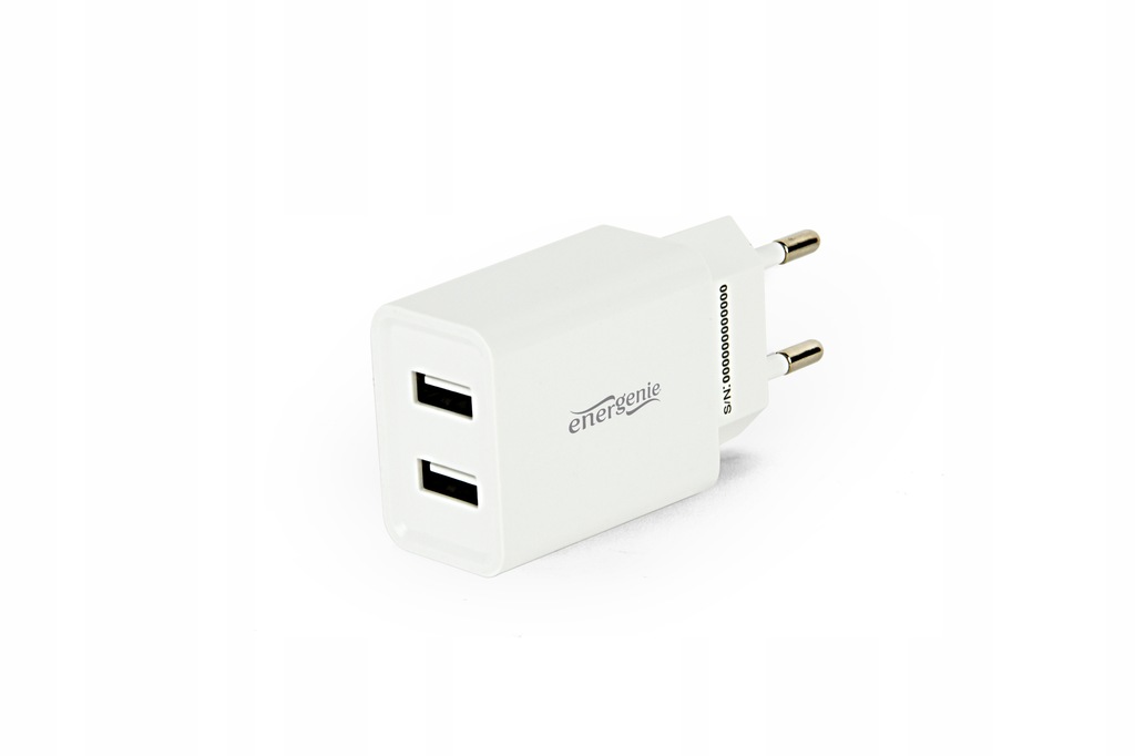 EnerGenie 2-port universal USB charger EG-U2C2A-03