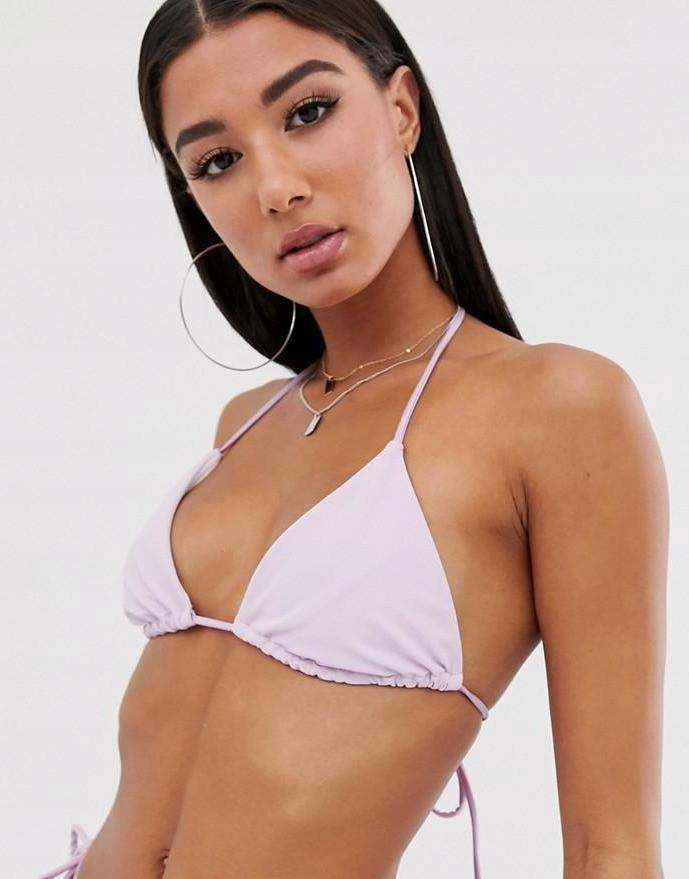 ASOS DESIGN__XZX FIOLETOWA GÓRA OD BIKINI__L