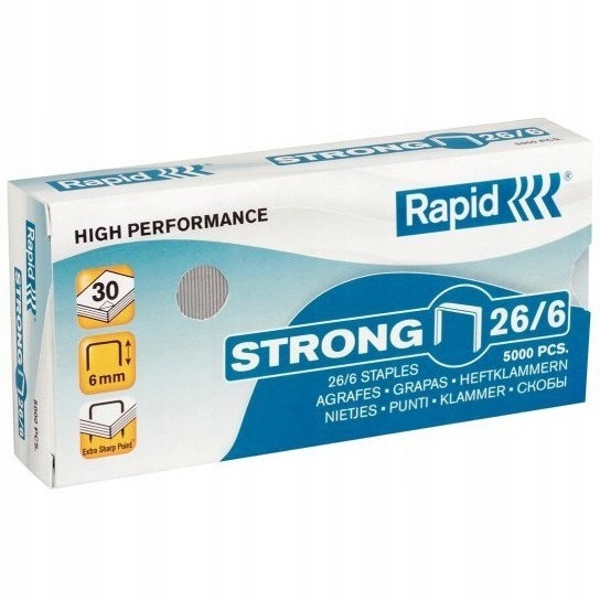 Zszywki RAPID Strong 26/6 5M 24862000