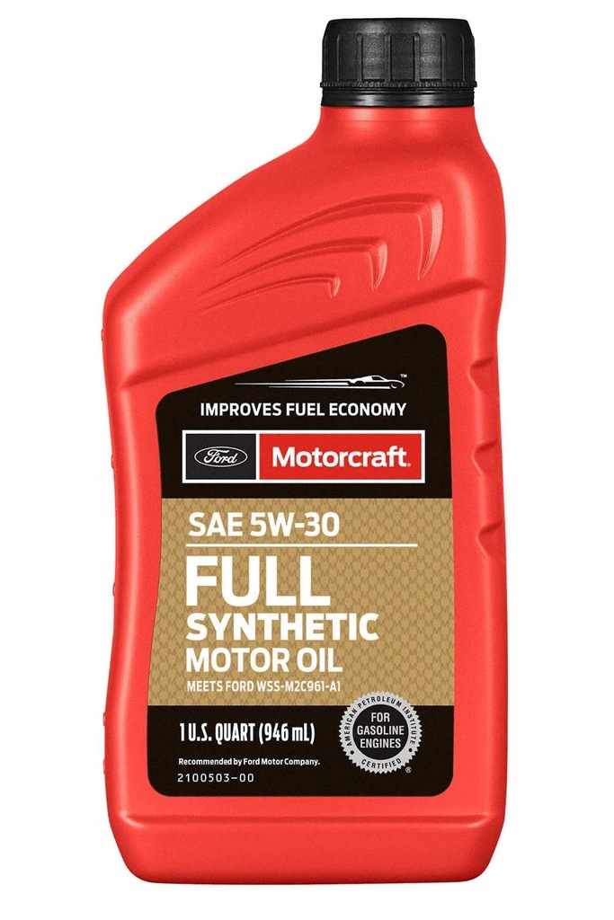 OLEJ MOTORCRAFT 5W30 FULL SYNTHETIC 0,946L USA - 12652657185 ...