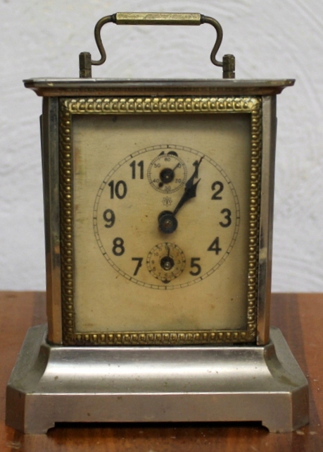 ZEGAR PODRÓŻNY, KARECIAK JUNGHANS, Z BUDZIKIEM.