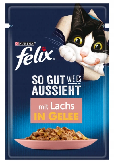 Mokra karma dla kota Felix łosoś 85g