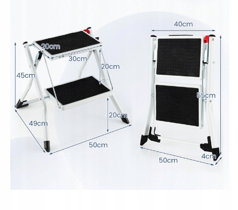 schodek do przyczepy kempingowej lub kampera, składany do 150 kg