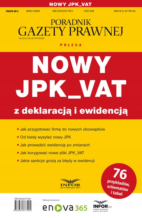 Nowy JPK_VAT z deklaracją i ewidencją: Podatki 6/2