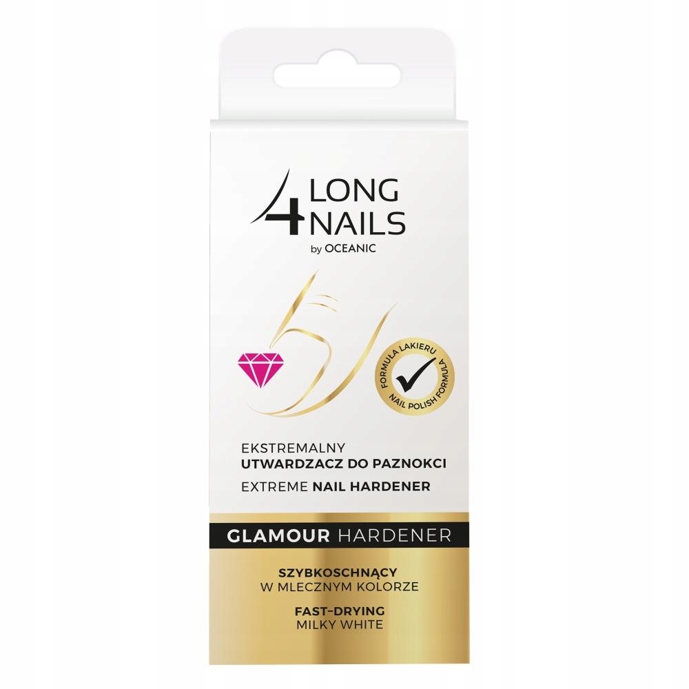 LONG4NAILS Glamour Hardener ekstremalny