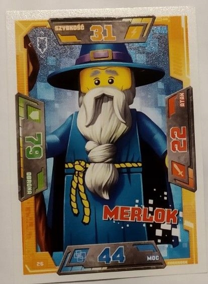 Karty Lego Nexo Knighs 26 Merlok