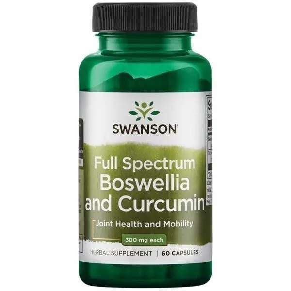 Swanson Full Spectrum Boswellia Curcumin 60 caps