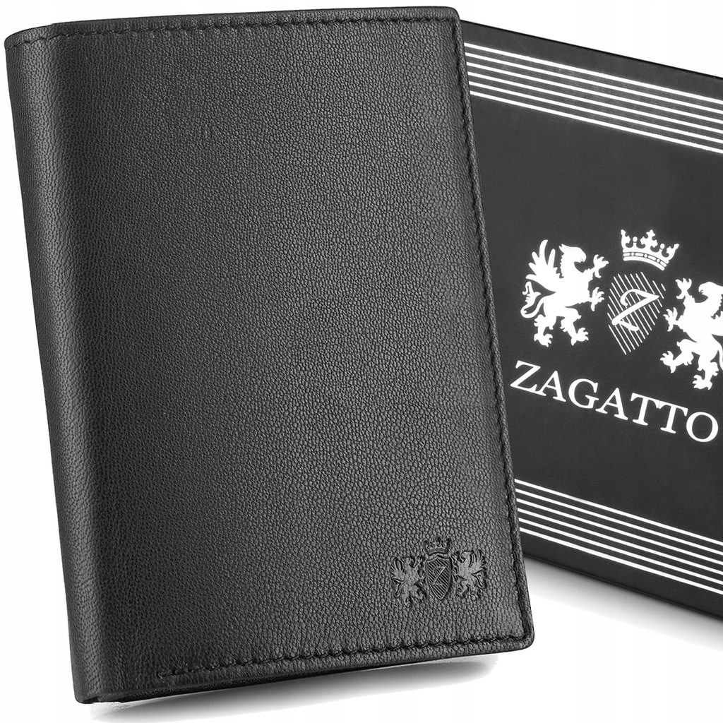 Купить Zagatto Classic черный кожаный мужской кошелек: отзывы, фото, характеристики в интерне-магазине Aredi.ru
