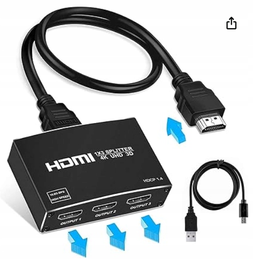 Rozdzielacz HDMI 4K - 1x3