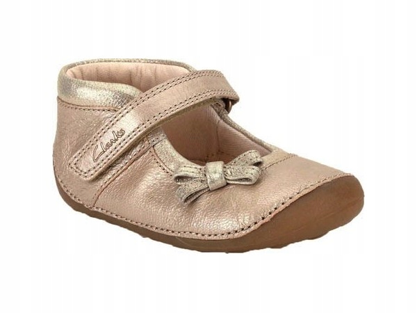 CLARKS Little Harper balerinki skóra naturalna 21