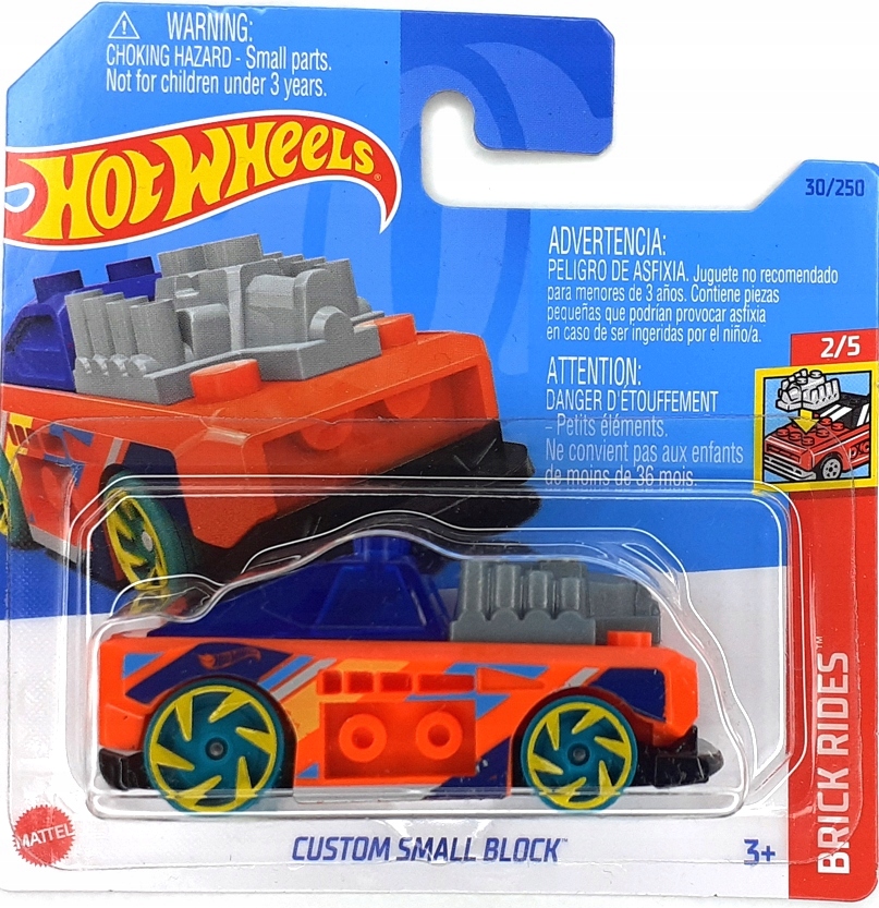 Auto Hot Wheels Custom Small Block BRICK RIDES HKH16 samochód resorak