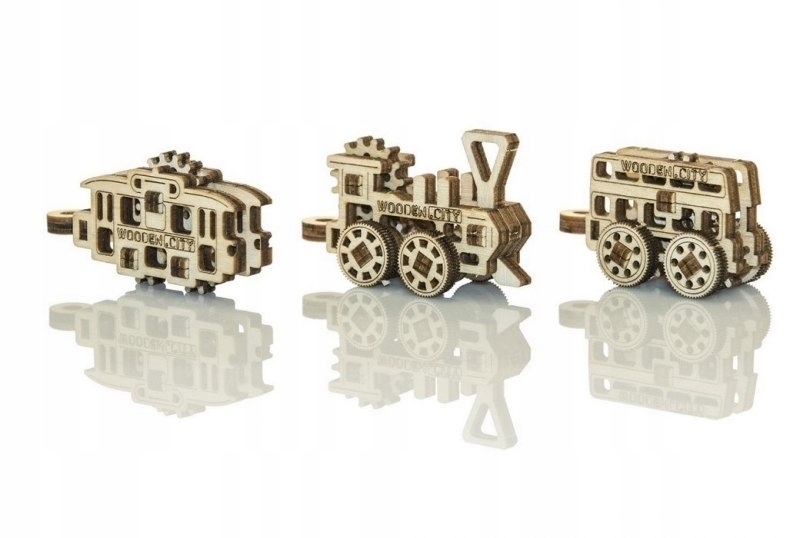 Drewniane puzzle mechaniczne 3D - Gadżety Transpor