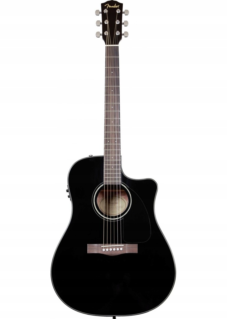 Fender CD-60SCE Dreadnought Black WN gitara
