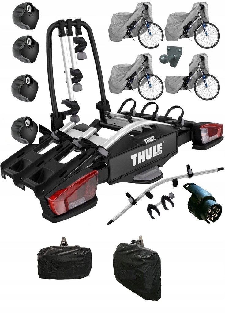 Thule na 4 rowery na hak Thule VeloCompact 3 +9261