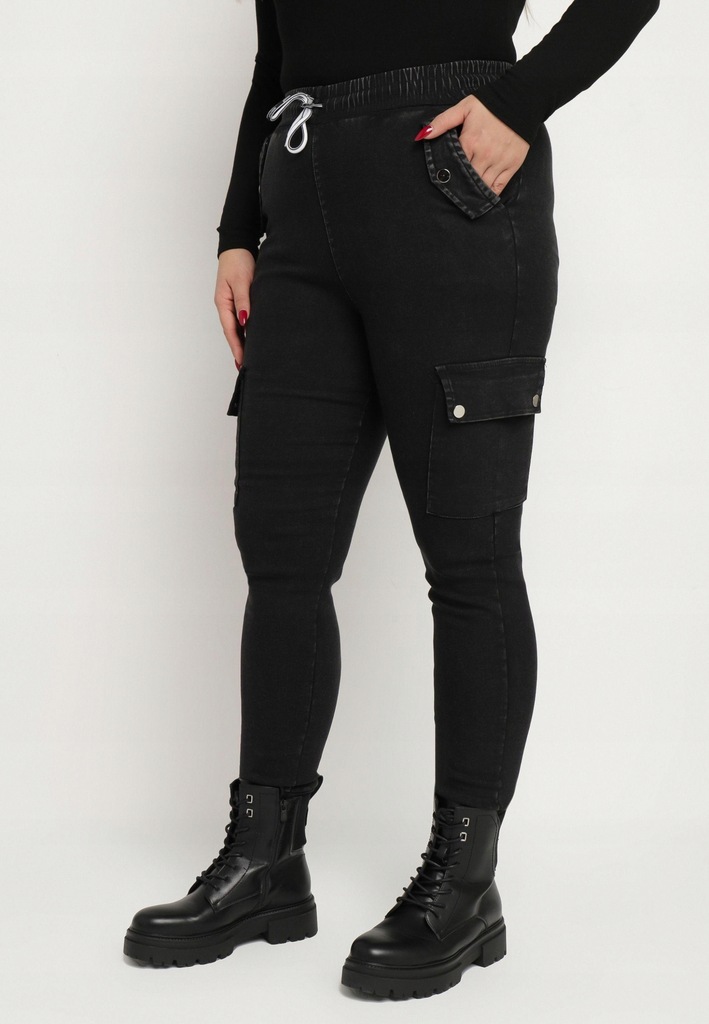 Born2Be Czarne Spodnie damskie 4XL/5XL