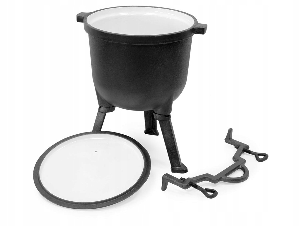 Kociołek żeliwny emaliowany 10 L Duszonki