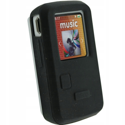 Etui Pokrowiec Sandisk Sansa Clip ZIP gumowy czarn