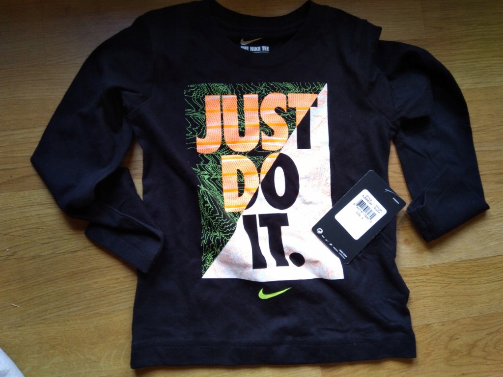 Tshirt dziecięcy Nike długi rękaw r.90-96 metka