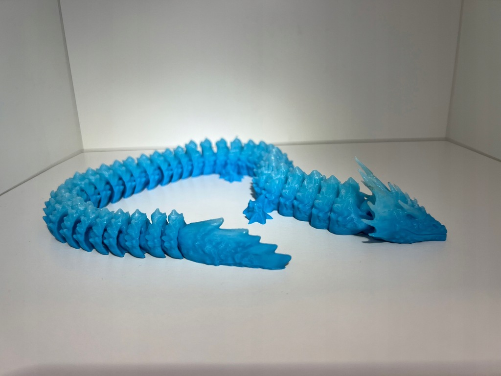 Lodowy smok wydruk 3D przegubowy