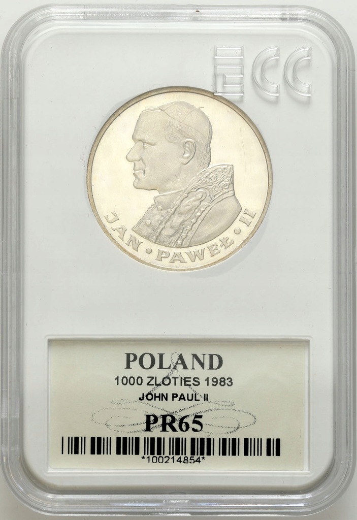PRL. 1.000 złotych 1983 Jan Paweł II – SREBRO