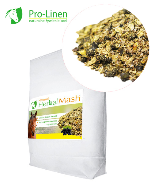 Pro-Linen Natural Herbal Mash mesz dla koni 15 kg