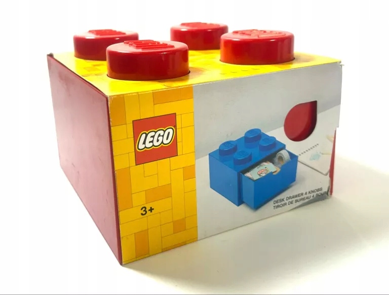 LEGO POJEMNIK Z SZUFLADĄ 4 CZERWONY